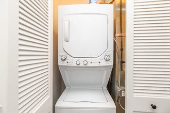 Washer/dryer in select units